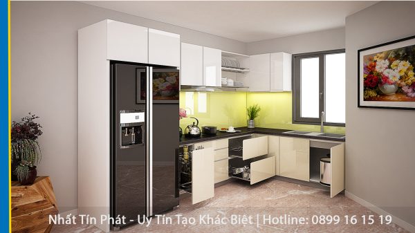Tủ Bếp Acrylic nhà chị Thu ở Quận 7